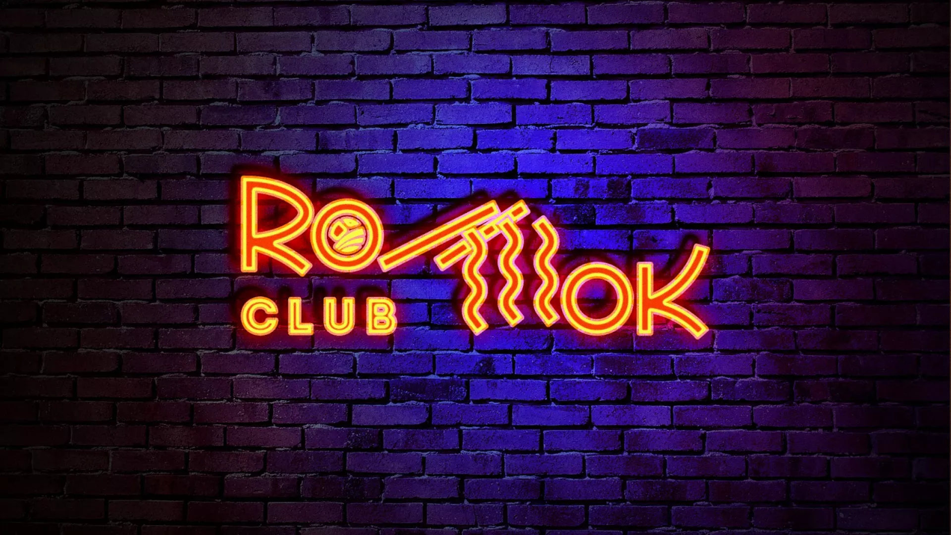 Разработка интерьерной вывески суши-бара «Roll Wok Club» в Биробиджане